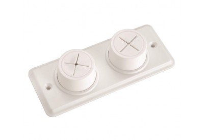 Croydex Double Cloth / Towel Holder (130 x 50mm)